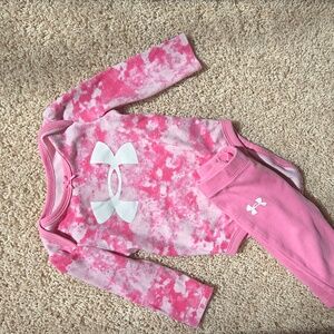 Under Armour Pink Tie-Dye Kids One Piece
